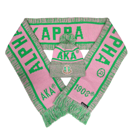 AKA Pink Scarf & Hat Set